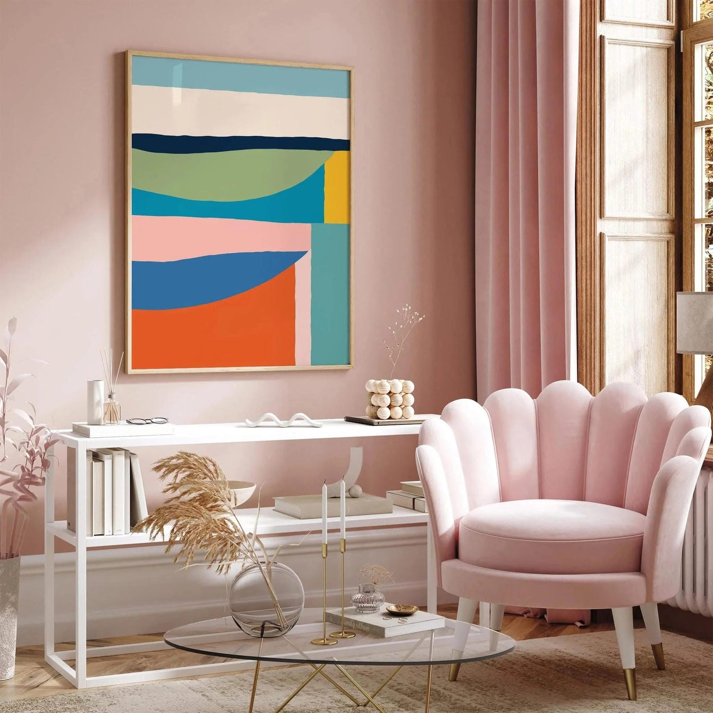 Colorful Abstract Modern Wall Art Print