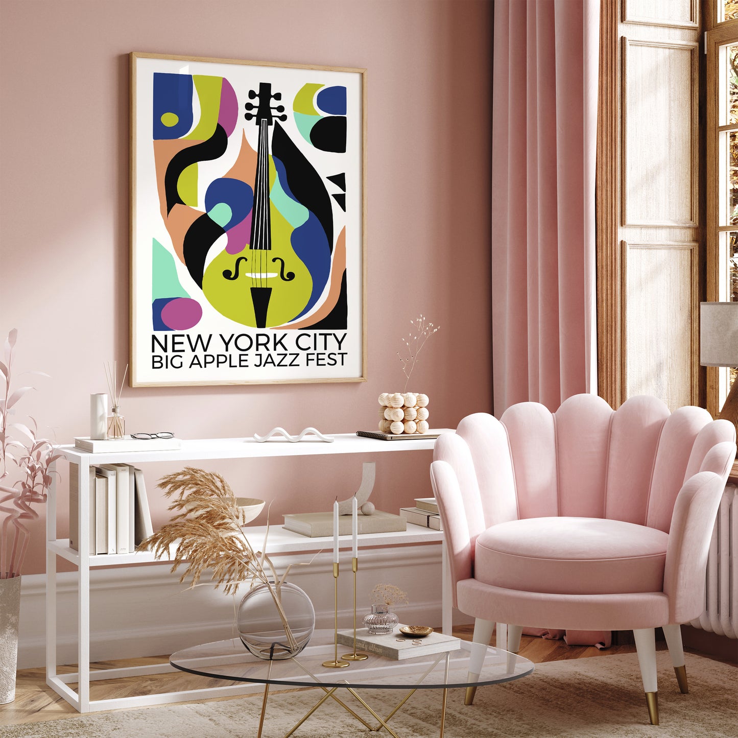 New York City Big Apple Jazz Fest Art Print