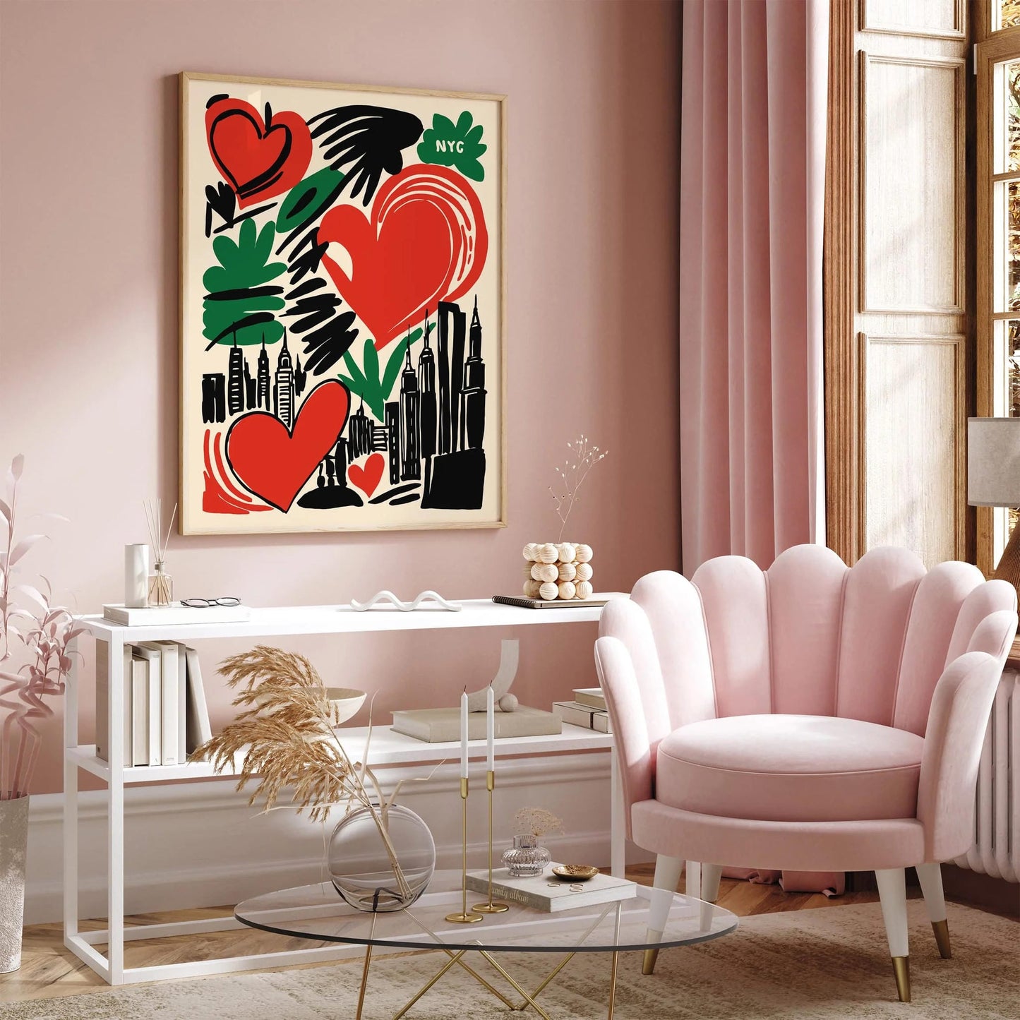 I Love New York Travel Pop Art Poster