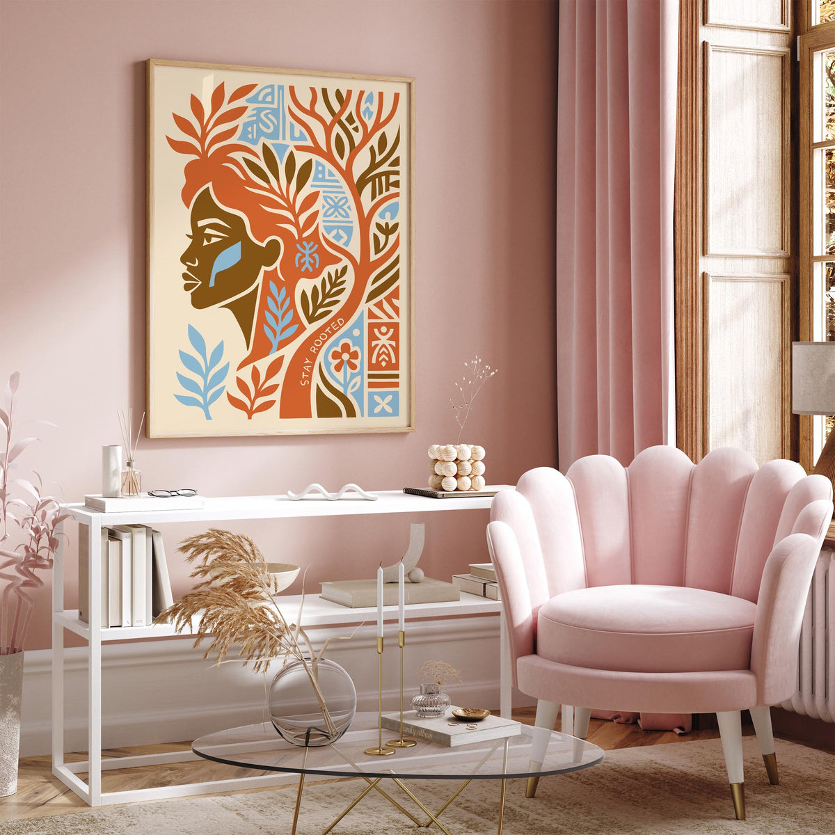 Stay Rooted Afrohemian Poster