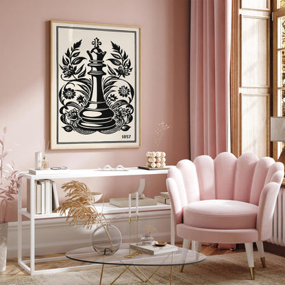 First American Chess Congress 1857 Vintage Poster