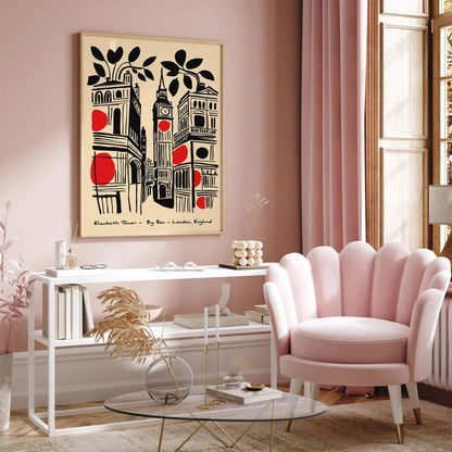 Big Ben London England Travel Poster