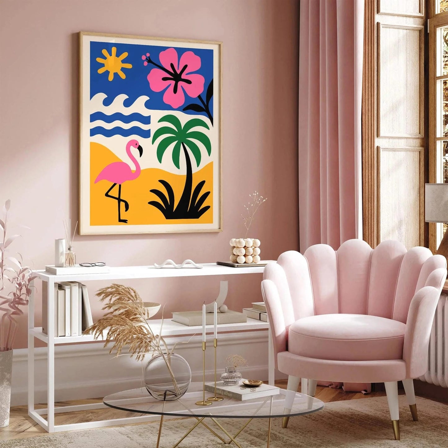 Retro Florida Travel Print – Mid Century Modern Decor