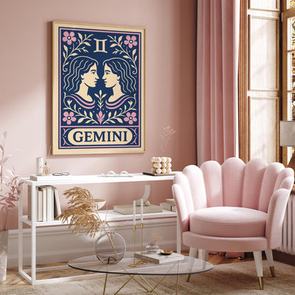 Gemini Zodiac Sign - Astrology Wall Art Print