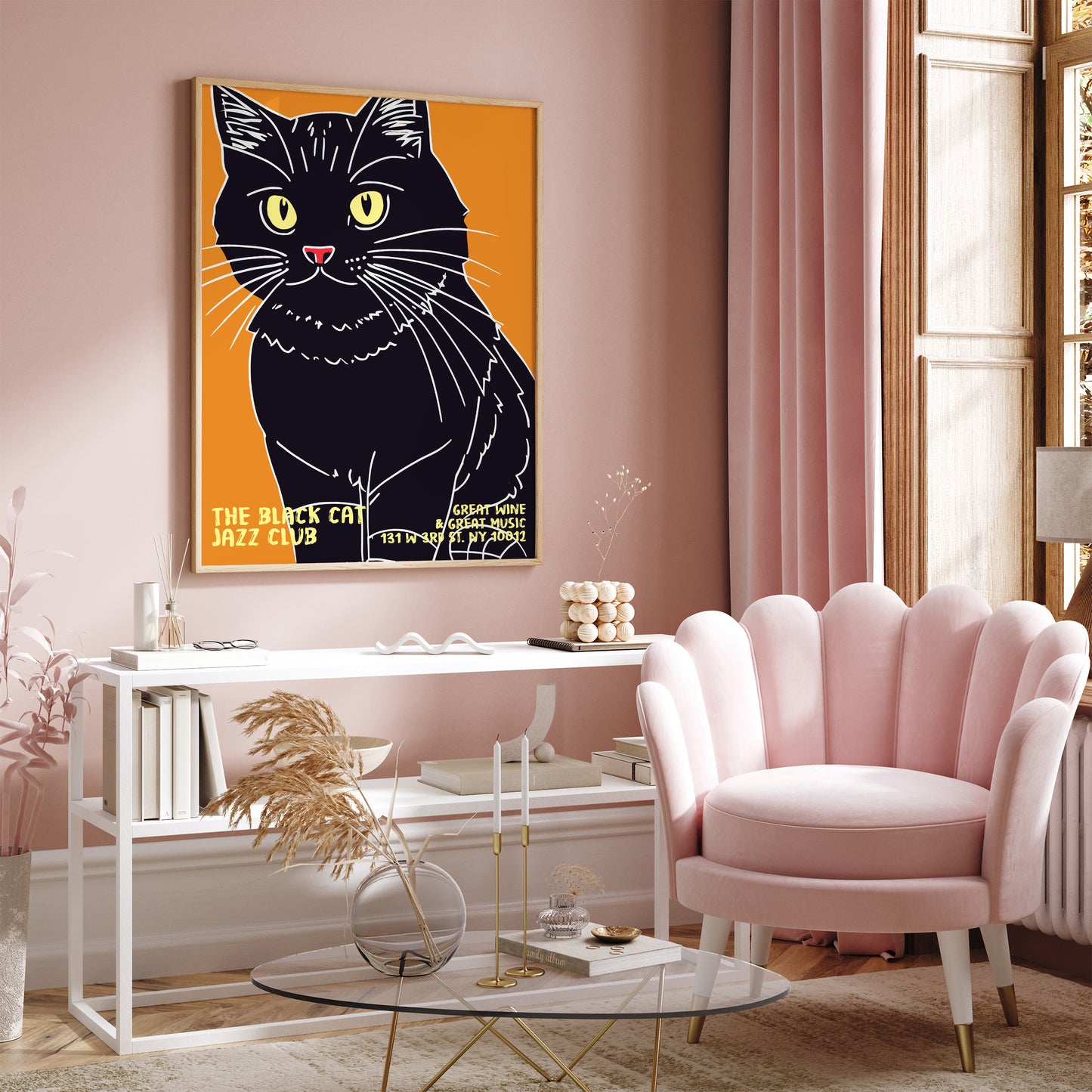 The Black Cat Jazz Club Poster