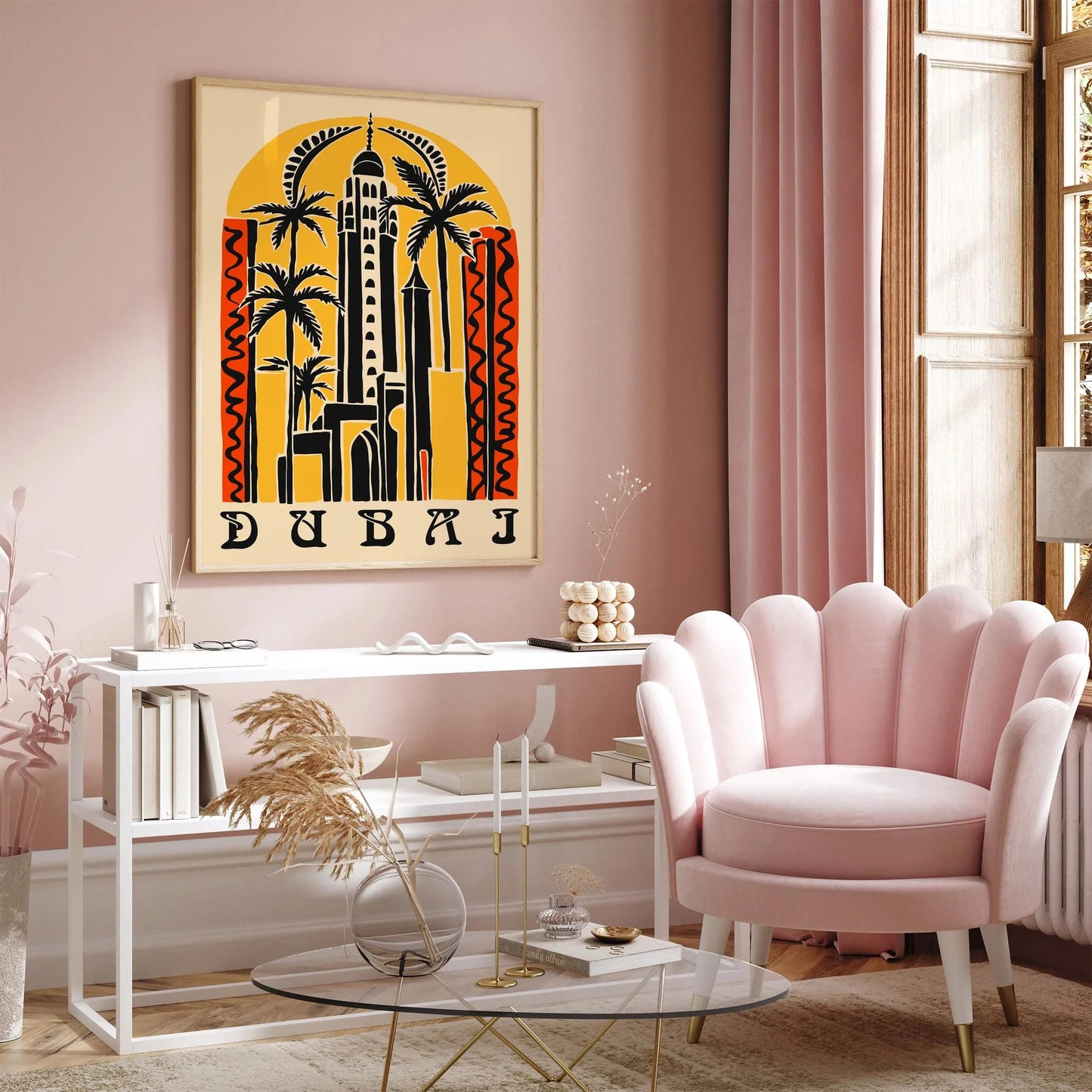 Dubai Eclectic Travel Poster