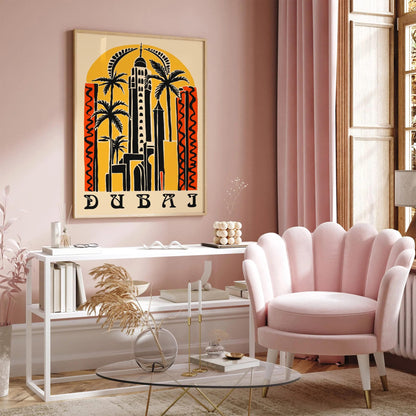 Dubai Eclectic Travel Poster