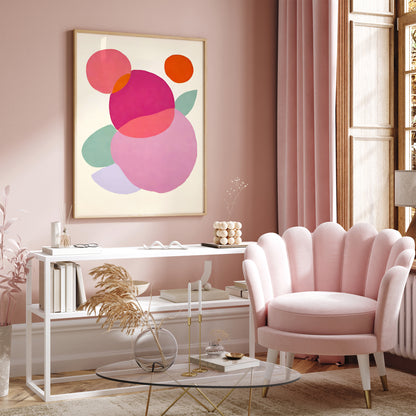 Modern Pinky Abstract Wall Art 2025