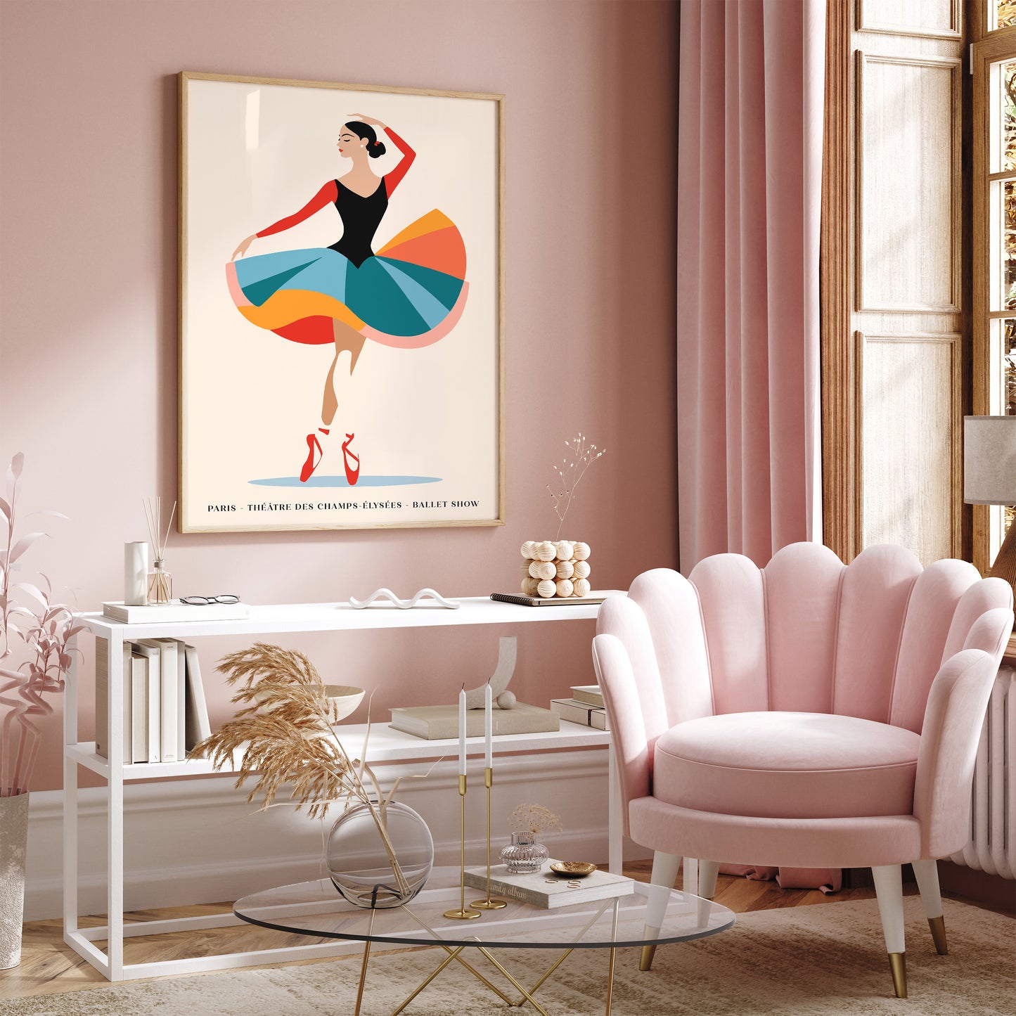 Ballet Show Paris Art Print