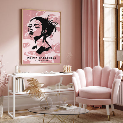 Prima Ballerina Pink Art Print 2025