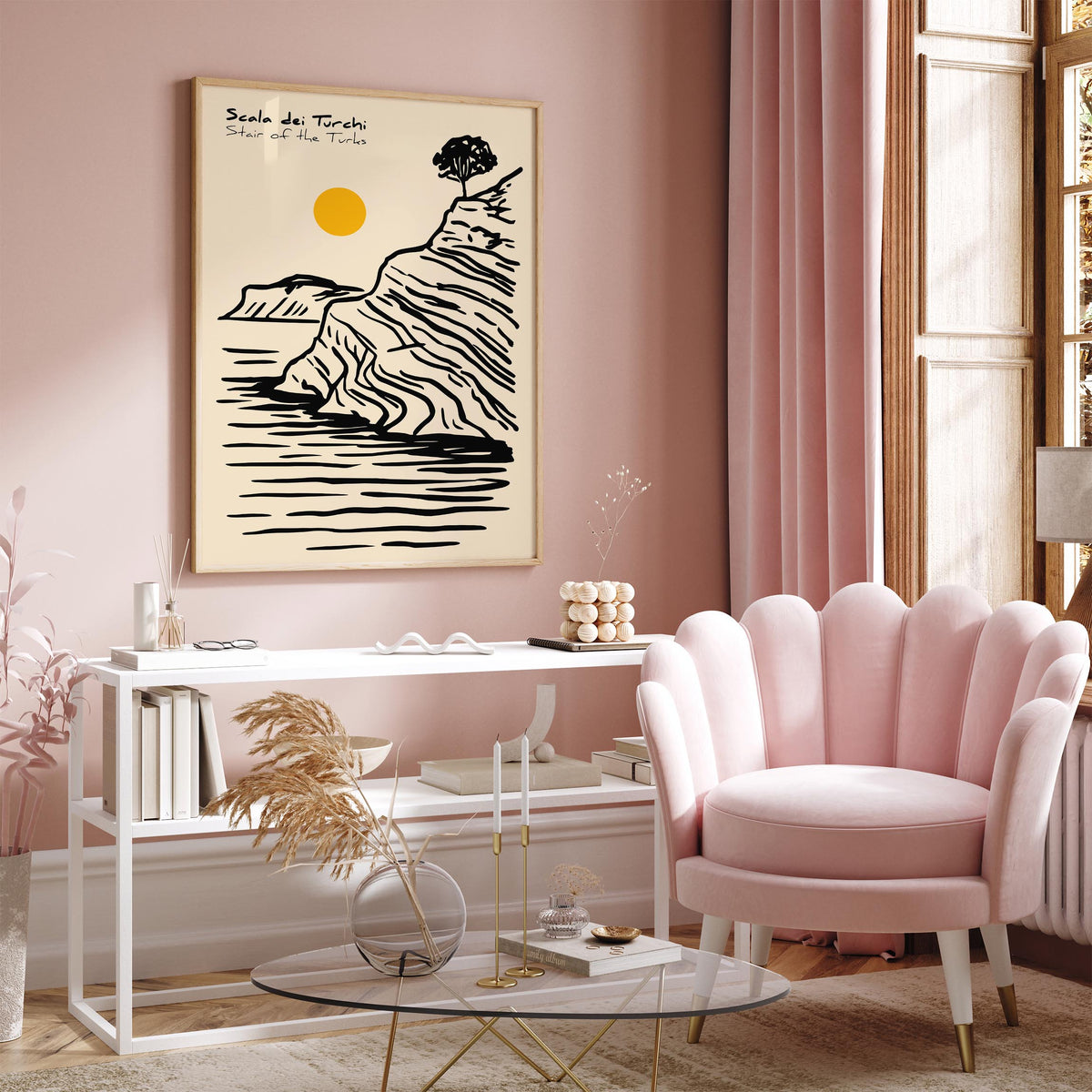Scala dei Turchi Sicily Italy Poster
