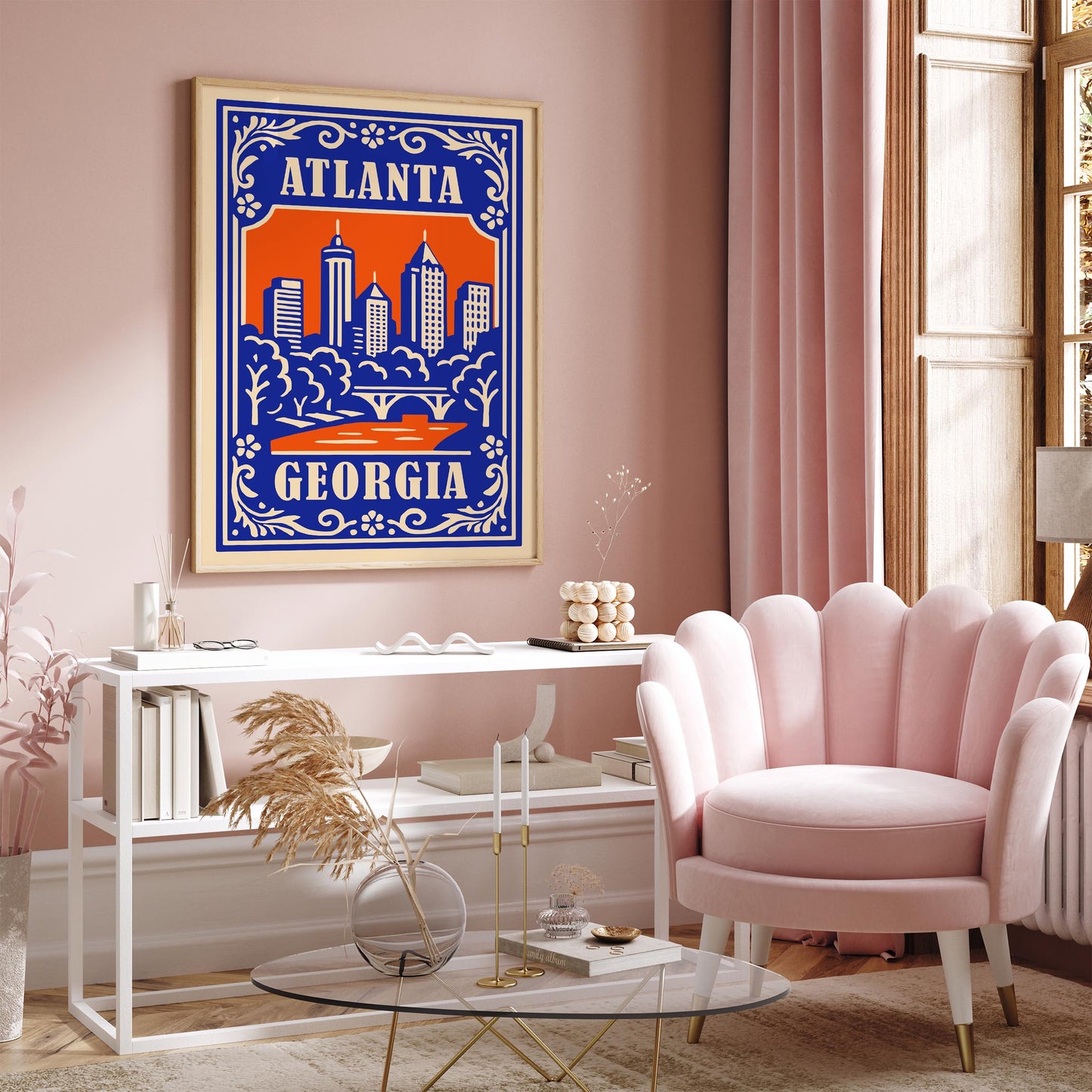 Atlanta Georgia Poster - Georgia Cityscape Wall Art