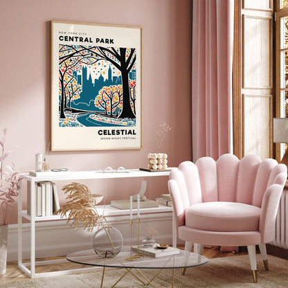 Moon Night Festival NYC Central Park Poster