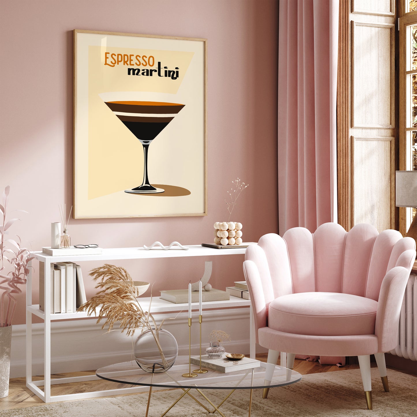 Espresso Martini Vintage Poster