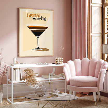 Espresso Martini Vintage Poster