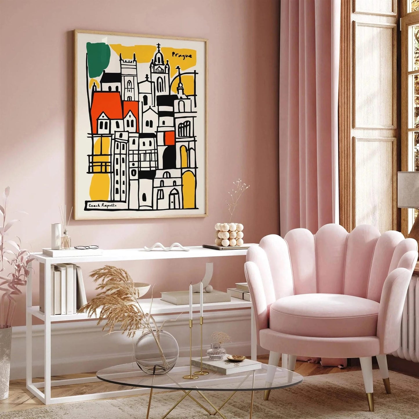 Prague Czech Republic Architecture Poster