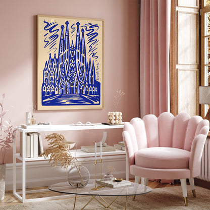 Sagrada Família Spain Architecture Poster
