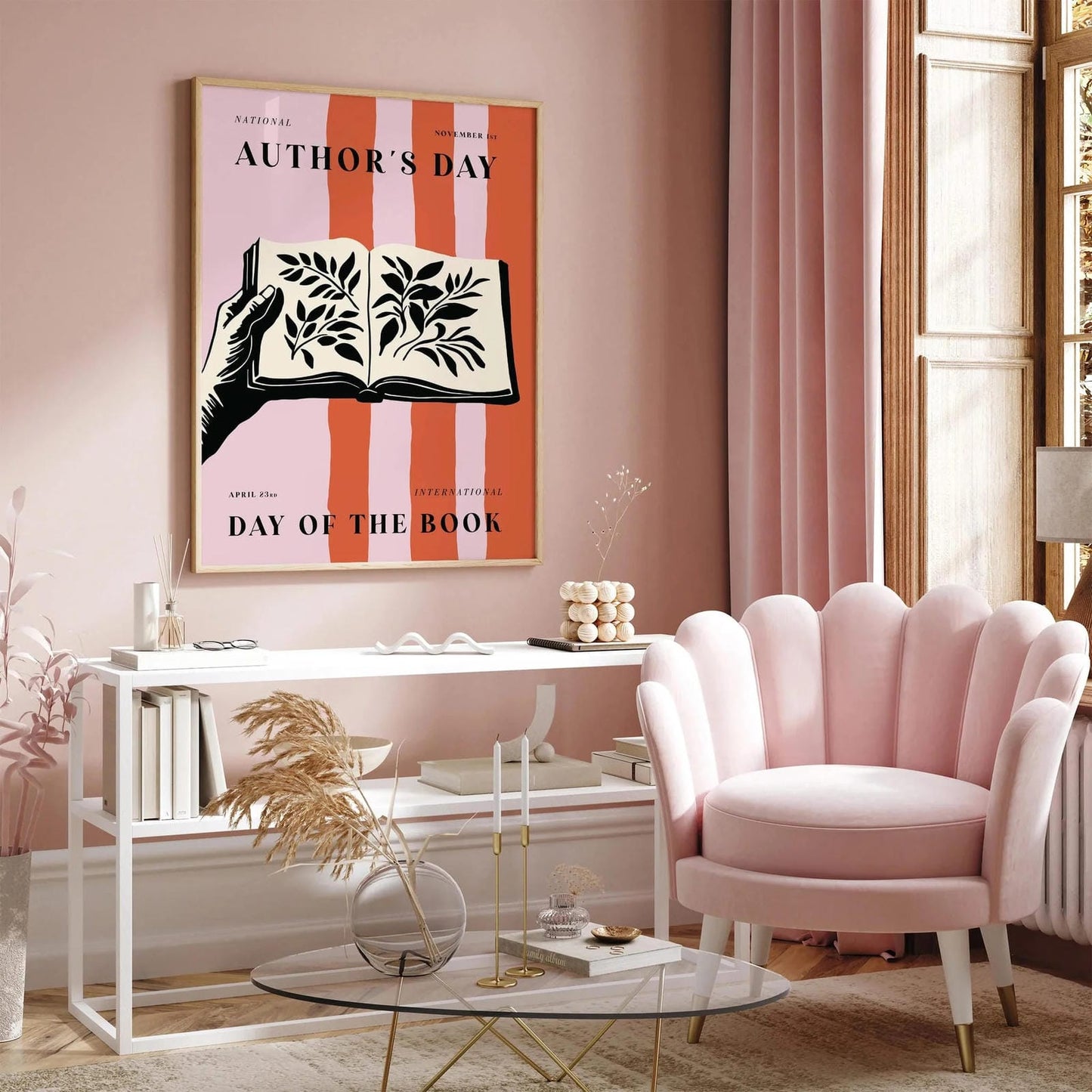 Book Day Poster - Literary Wall Art for Book Lovers