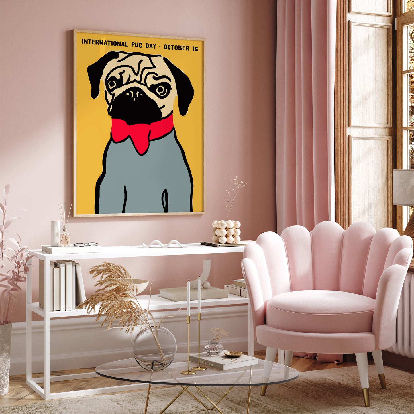 International Pug Day - Quirky Poster