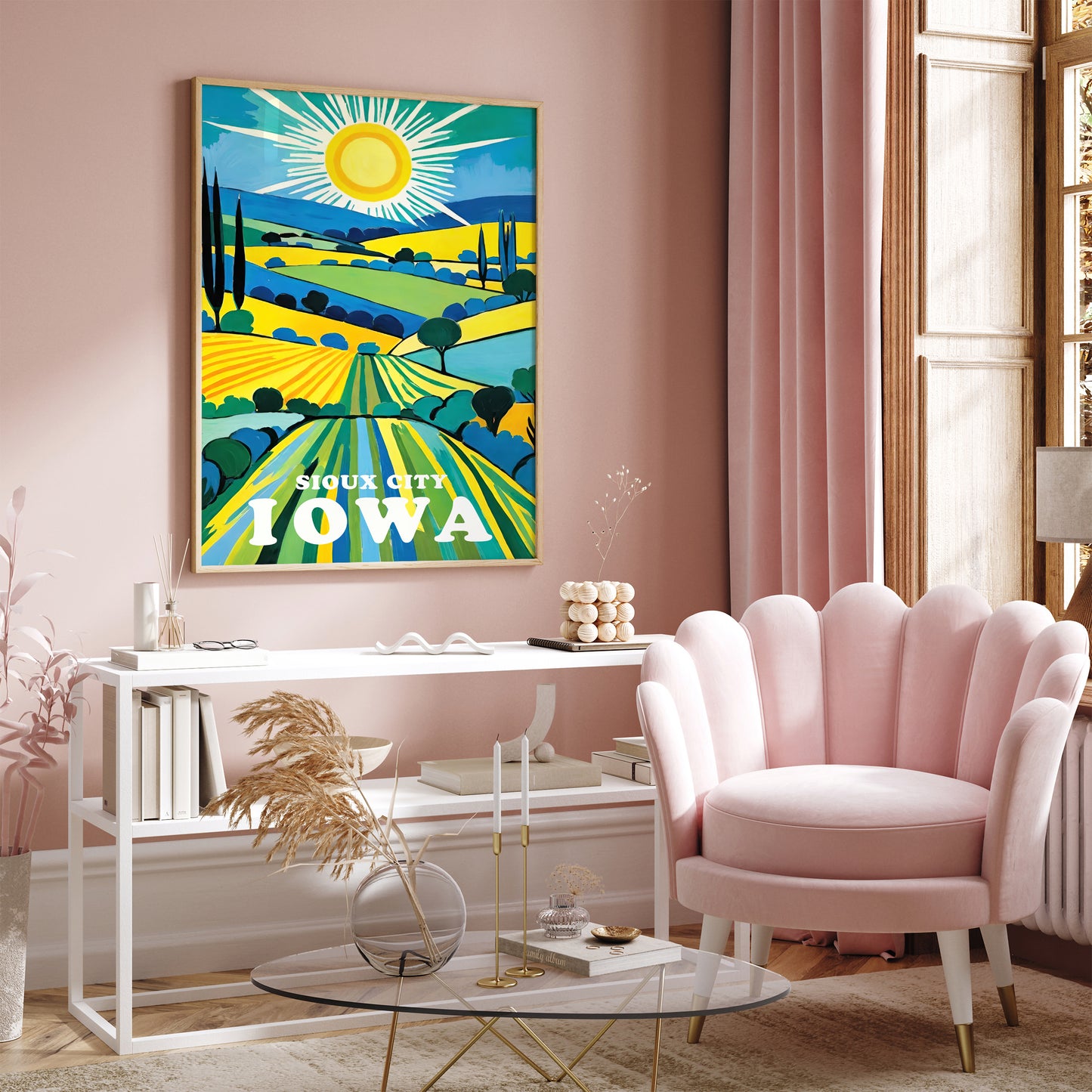 Sioux City Iowa Travel Art Print