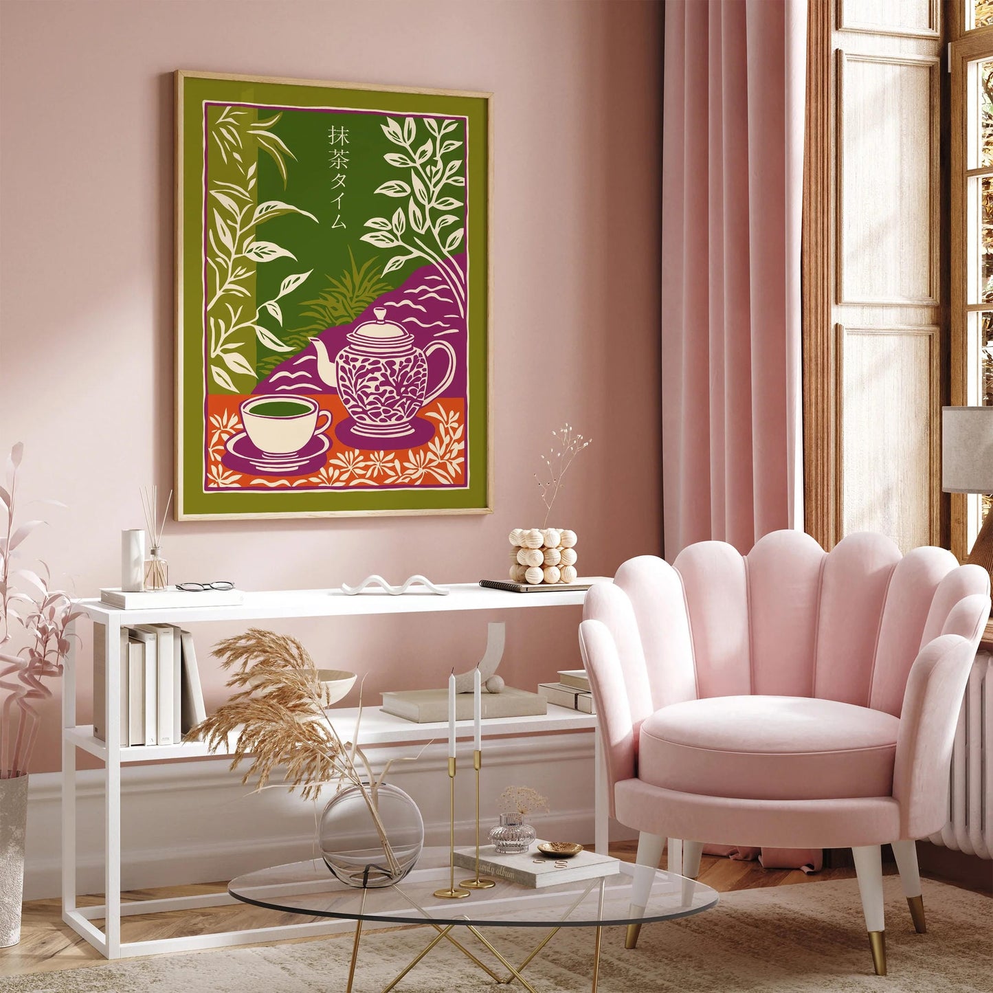 Matcha Tea Art Print – Trendy Home Decor & Tea Lover Gift