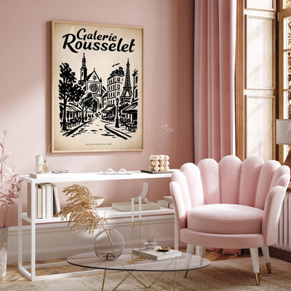 Rue Montorgueil Paris - Vintage Travel Art Print