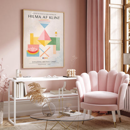 Hilma Af Klint inspired Exihibition Poster Print