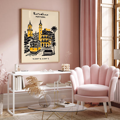 Barcelona Spain Poster 2026 – Travel Wall Art Print