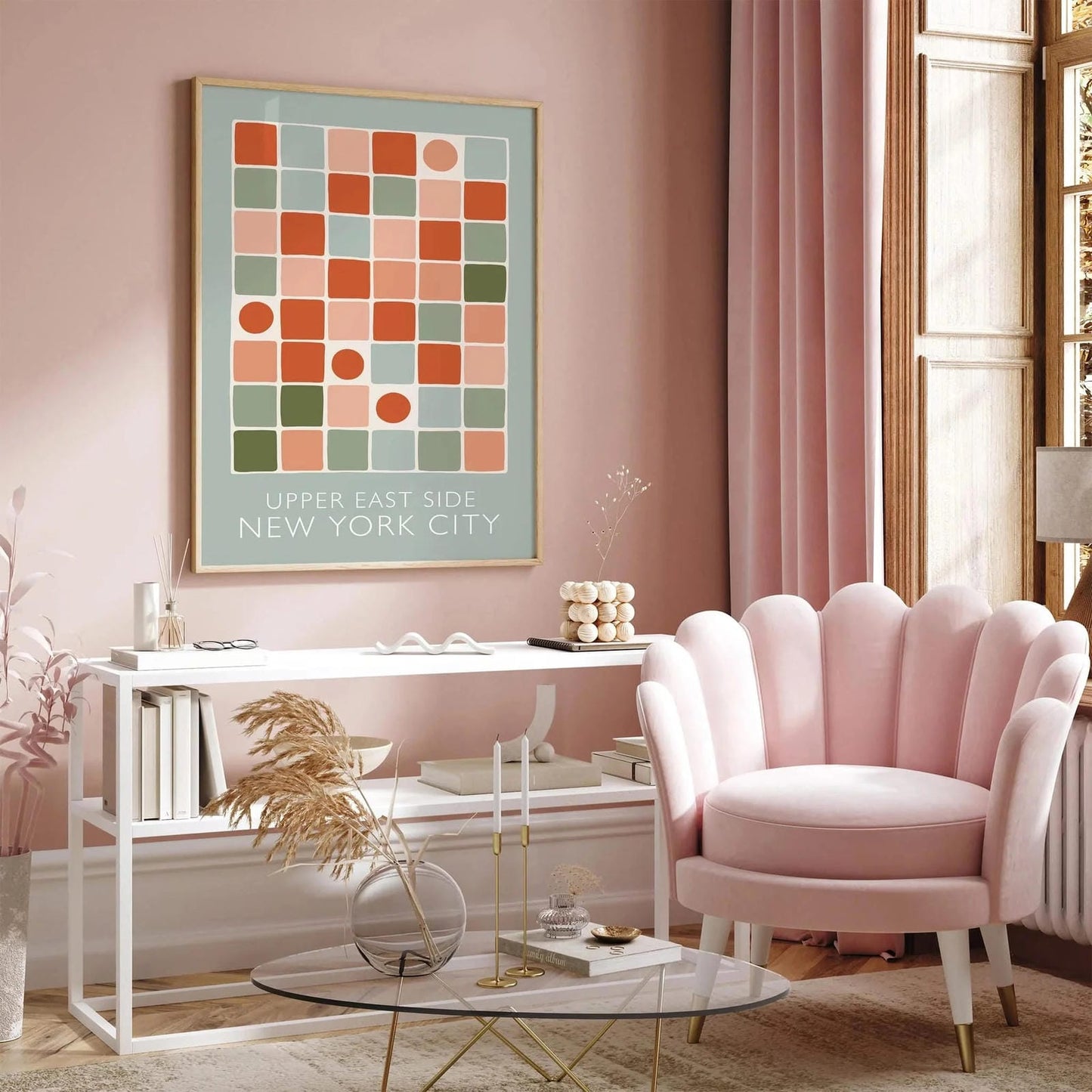 Upper West Side New York City Mint Poster