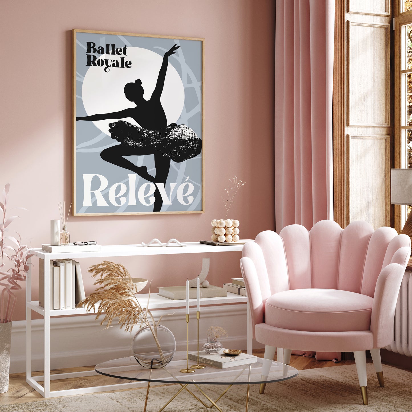 Releve Modern Ballet Art Print