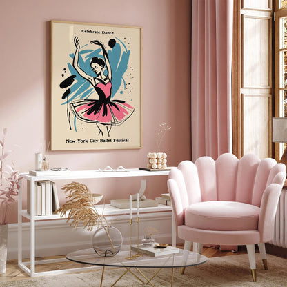 Modern Dance Studio Decor Art Print