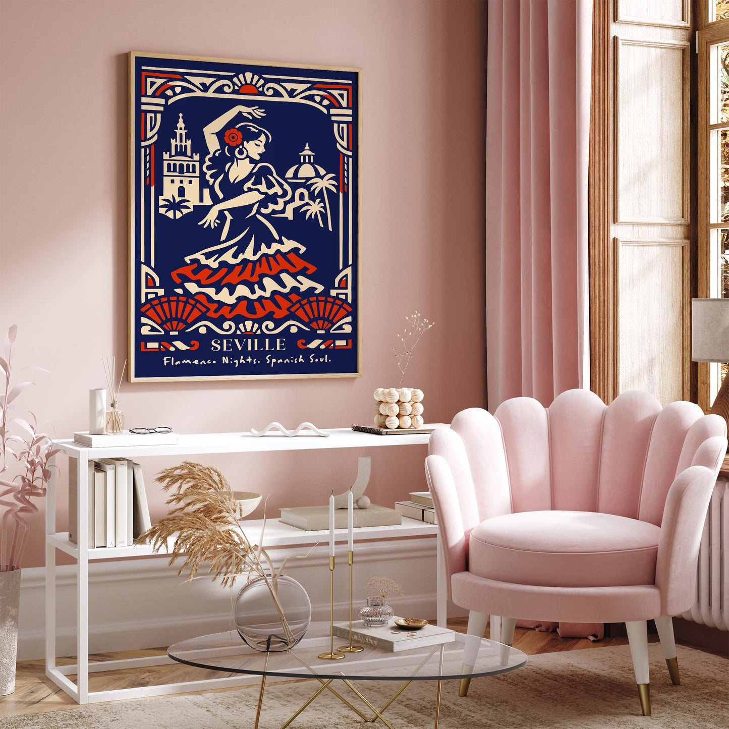 Flamenco Dancer Seville Poster – Spanish Wall Art