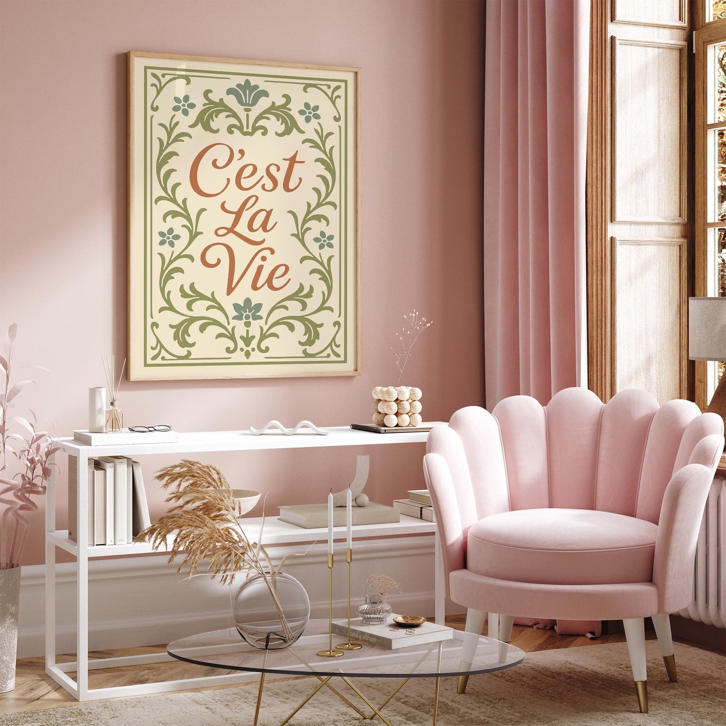 C'est La Vie Poster - Château Core Aesthetic Print
