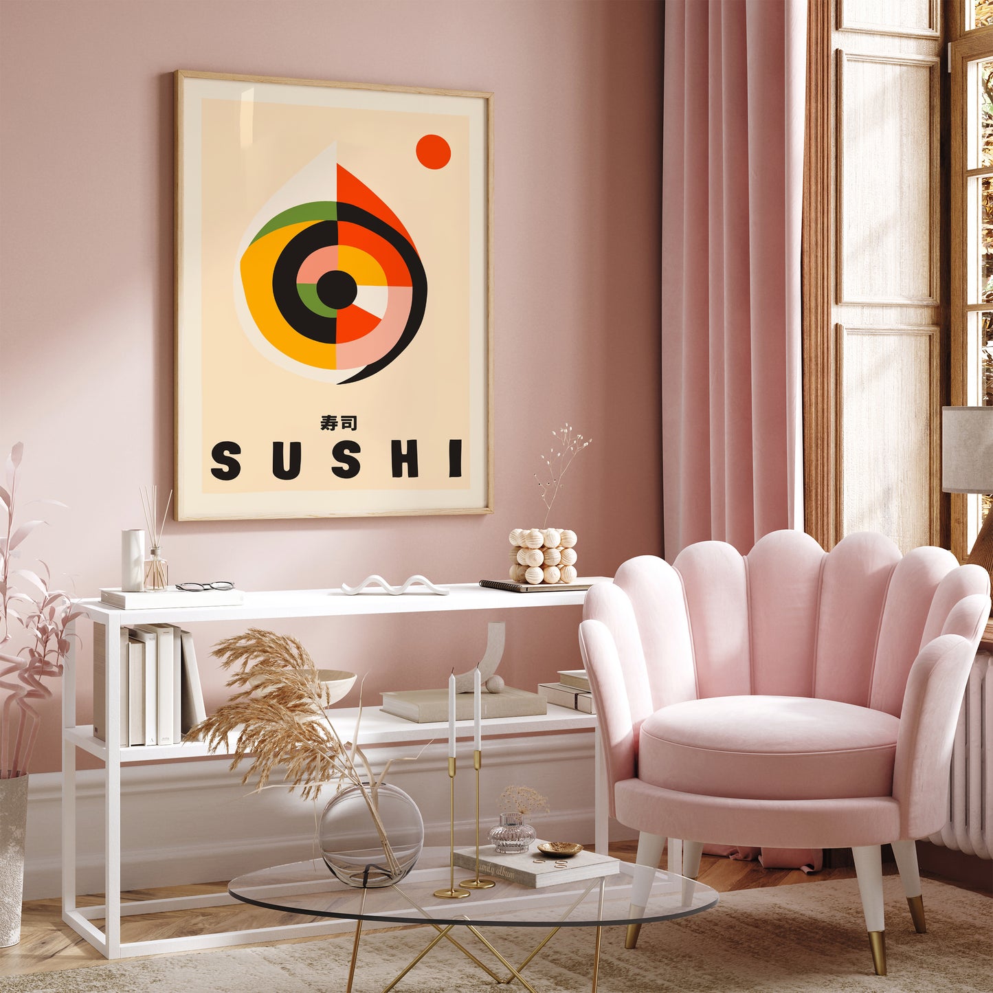 Minimalist Abstract Sushi Poster