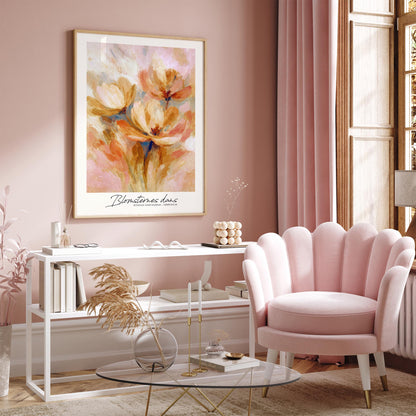 Scandinavian Floral Painting Reproduction Wall Art