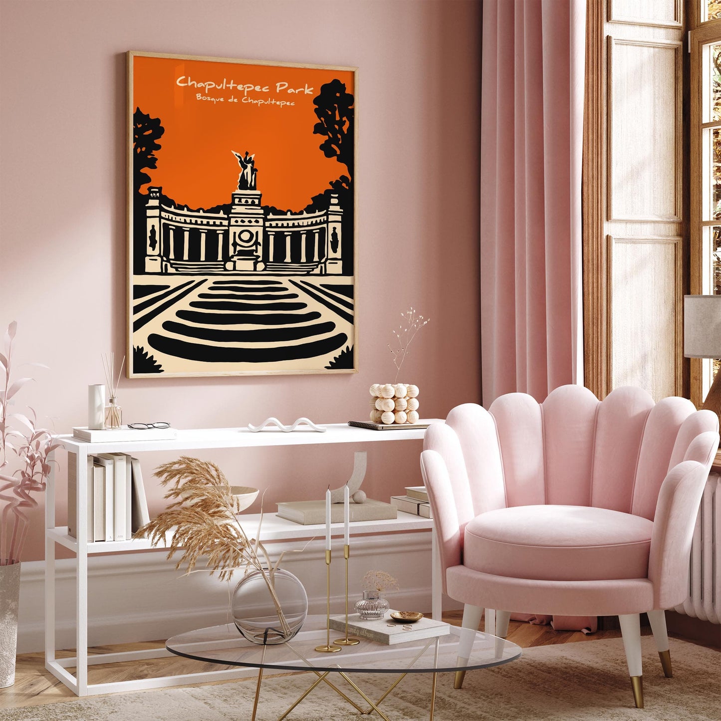 Chapultepec Park Poster - Mexico City Nature Wall Art