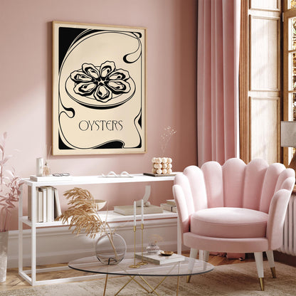 Vintage Oysters Poster