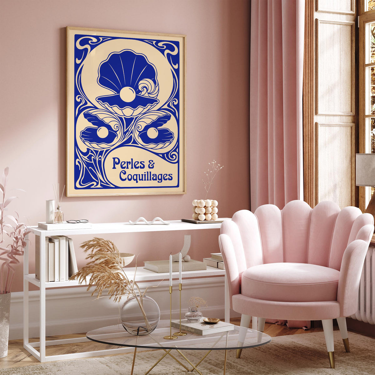 Vintage Seashells Poster