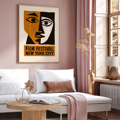 Film Festival New York City Poster - Vintage Style Movie Poster