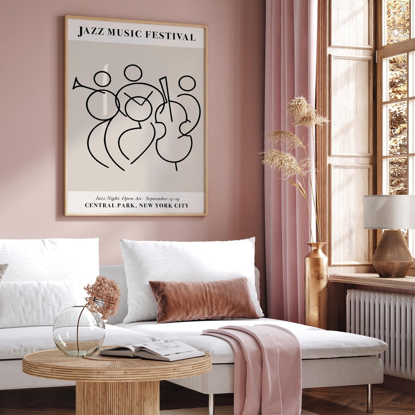 Jazz Festival Poster – Vintage Music Wall Art