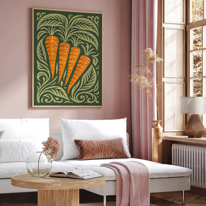 Carrots Rococo Wall Art Print