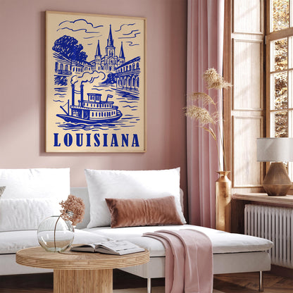 Louisiana Travel Poster