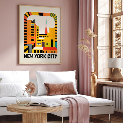 New York City Minimal Art Print