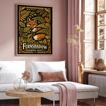 Fernshadow Wilderness Society Nature Art Poster