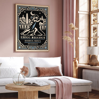 Buenos Aires Tango Poster – Argentina Dance Wall Art