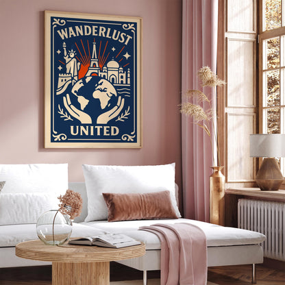 Wanderlust United Travel Poster