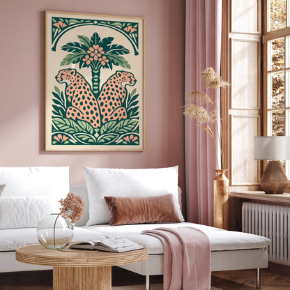 Jungle Bohemian Cheetah Wall Art Print