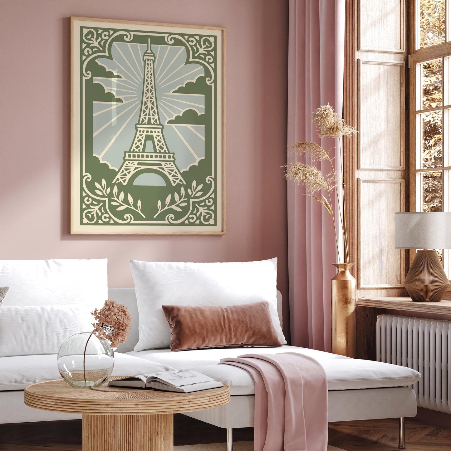 French Eiffel Tower Print - Chateau Style Art