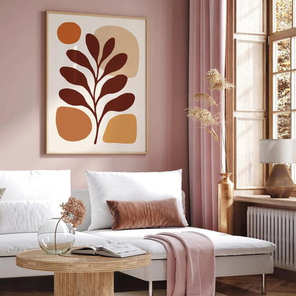 Modern Aesthetic Leaf Poster 2025