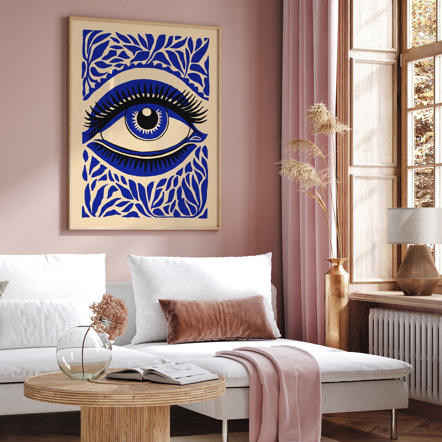 Blue Spiritual Eye Wall Art